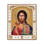 Икона Иисус Христос на стекле16*20см