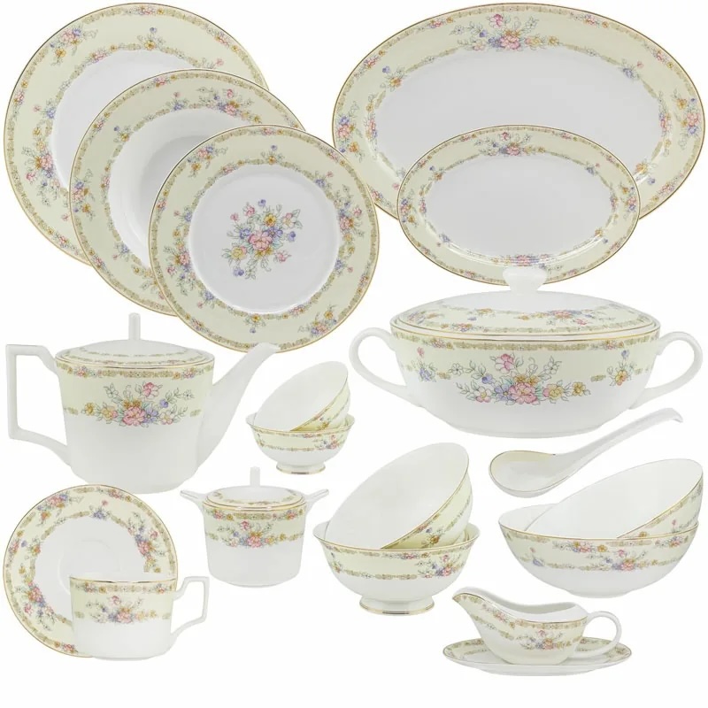 gpvbjbt95fgd7wwf2bapl8q43odn5gpe Чайно-столовый сервиз Fleur 12 персон Fleur 100 предметов 145-317 — изображение 1